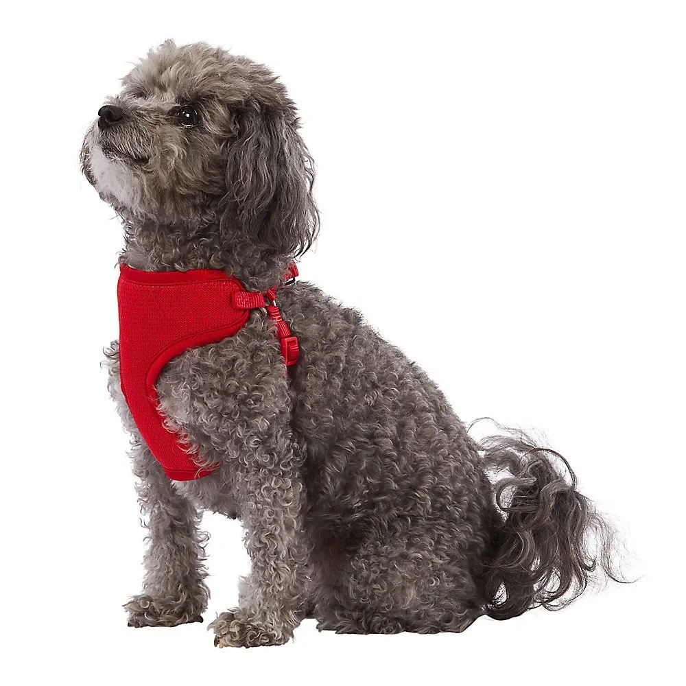 3pc SET Top Paw Mesh Comfort Step-In Small Dog or Cat Harness in Red - Picture 8 of 11